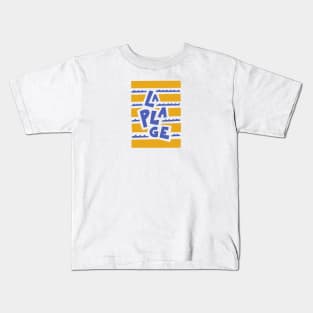 La Plage French Beach Kids T-Shirt